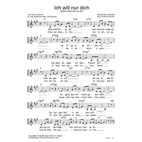 Produktbild des Artikels Ich will nur dich (Noten - Download)