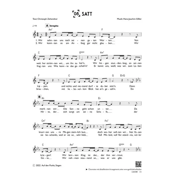 Produktbild des Artikels Satt (einstimmig) (Noten - Download)