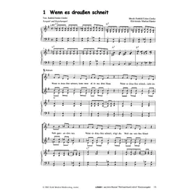 Produktbild des Artikels Wenn es draußen schneit (Noten - Download)