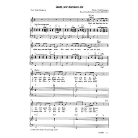 Produktbild des Artikels Gott, wir danken dir (Noten - Download)