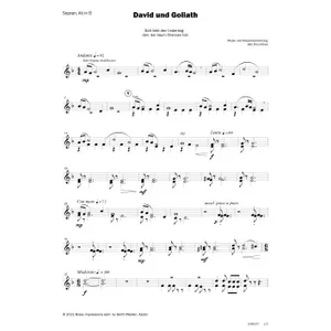 Produktbild des Artikels David und Goliath (Noten - Download)