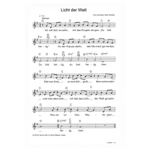Produktbild des Artikels Licht der Welt (Noten - Download)