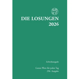 Produktbild des Artikels Losungen 2026 grün, Schreibausgabe (Kalender - Gebunden)