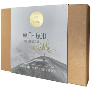 Produktbild des Artikels With God all things are possible - Postkartenset (Schreibwaren)