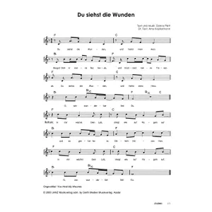 Produktbild des Artikels Du siehst die Wunden (Noten - Download)