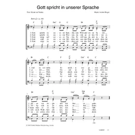 Produktbild des Artikels Gott spricht in unserer Sprache (Noten - Download)