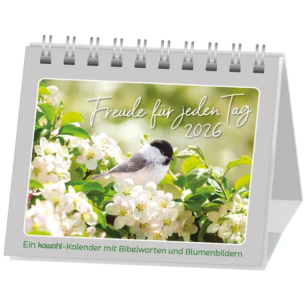 Produktbild des Artikels Freude für jeden Tag 2026 - Mini-Aufstellkalender (Kalender - Spiralbindung)