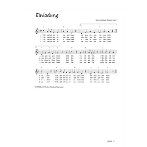 Produktbild des Artikels Einladung (Noten - Download)