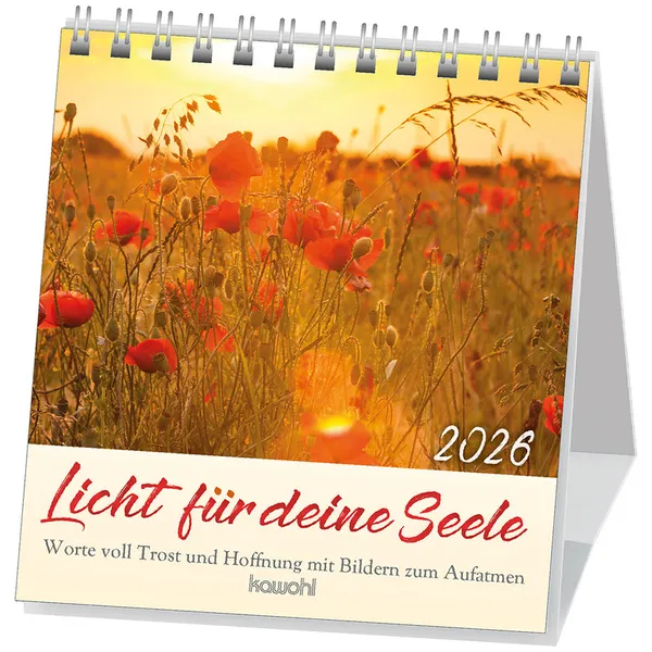 Produktbild des Artikels Licht für deine Seele 2026 - Aufstellkalender (Kalender - Spiralbindung)
