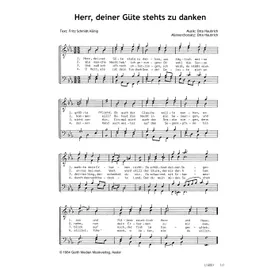 Produktbild des Artikels Herr, deiner Güte stets zu danken (Noten - Download)