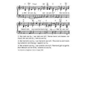 Produktbild des Artikels Wer ist wie du (Noten - Download)