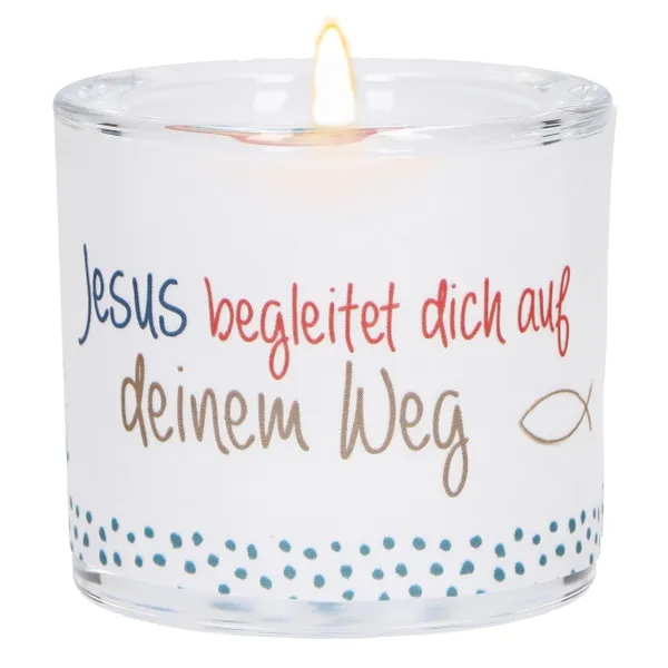 Produktbild des Artikels Windlicht LichtMomente "Jesus begleitet dich..." ()