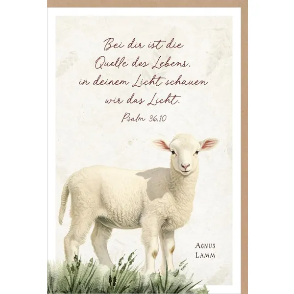 Produktbild des Artikels Faltkarte "Bei dir ist die Quelle des Lebens" (Schreibwaren)