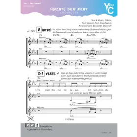 Produktbild des Artikels Fürchte dich nicht (Noten - Download)