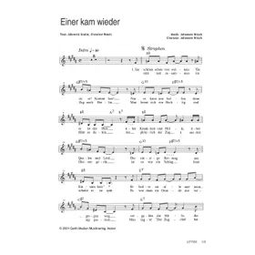 Produktbild des Artikels Einer kam wieder (Noten - Download)