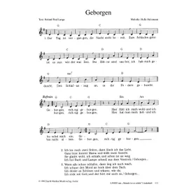 Produktbild des Artikels Geborgen (Noten - Download)