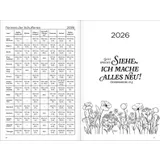 Stimmungsbild zu Jahreslosung 2026 - Terminkalender Notice Maxi