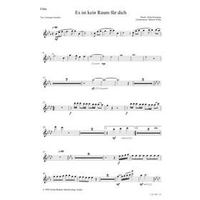 Produktbild des Artikels Es ist kein Raum für dich (Flöte) (Noten - Download)