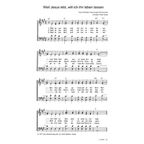 Produktbild des Artikels Weil Jesus lebt, will ich ihn leben lassen (Noten - Download)