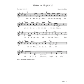 Produktbild des Artikels Was er tut ist gerecht (Noten - Download)