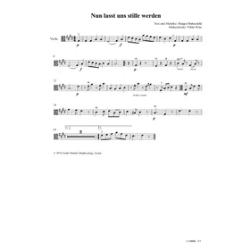 Produktbild des Artikels Nun lasst uns stille werden (Viola) (Noten - Download)