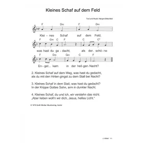 Produktbild des Artikels Kleines Schaf auf dem Feld (Noten - Download)