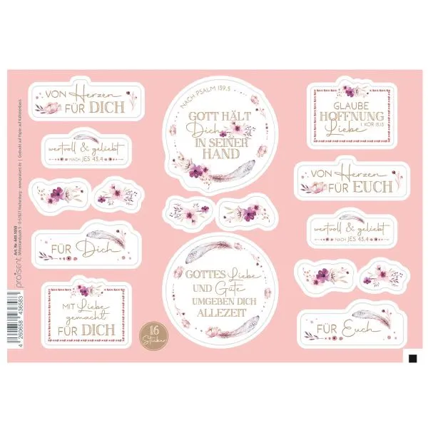 Produktbild des Artikels Stickerbogen "In seiner Hand" ()