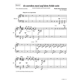 Produktbild des Artikels Es werden zwei auf dem Felde sein (Klavier) (Noten - Download)