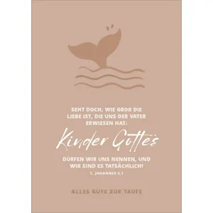 Produktbild des Artikels Faltkarte "Alles Liebe zur Taufe" (Schreibwaren)