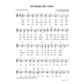 Produktbild des Artikels Ich danke dir, Vater (Noten - Download)