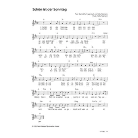 Produktbild des Artikels Schön ist der Sonntag (Noten - Download)