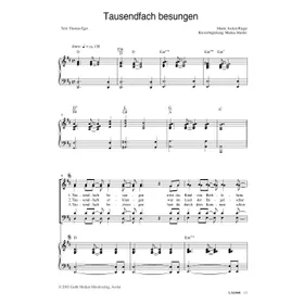 Produktbild des Artikels Tausendfach besungen (Noten - Download)