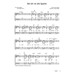 Produktbild des Artikels Bei dir ist die Quelle (Noten - Download)