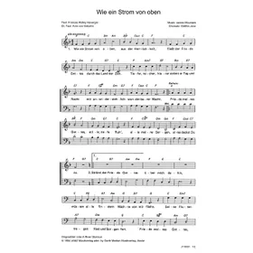 Produktbild des Artikels Wie ein Strom von oben (Noten - Download)