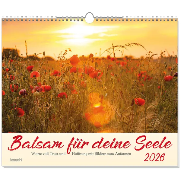 Produktbild des Artikels Balsam für deine Seele 2026 - Wandkalender (Kalender - Spiralbindung)
