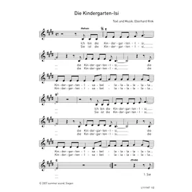 Produktbild des Artikels Die Kindergarten-Isi (Noten - Download)