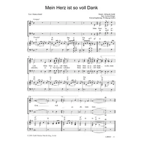 Produktbild des Artikels Mein Herz ist so voll Dank (Noten - Download)