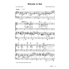 Produktbild des Artikels Welcome to God (Noten - Download)