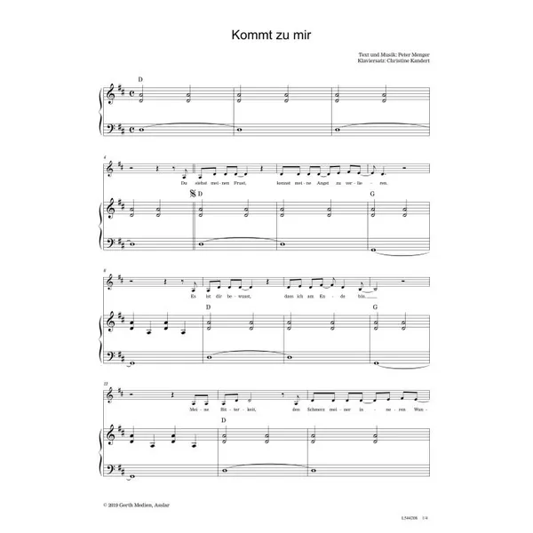 Produktbild des Artikels Kommt zu mir (Noten - Download)