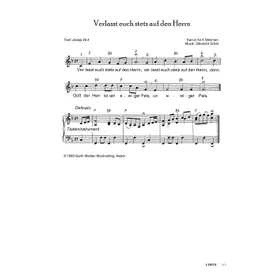 Produktbild des Artikels Verlasst euch stets auf den Herrn (Noten - Download)