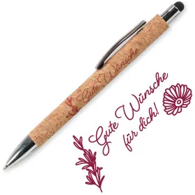 Produktbild des Artikels Kugelschreiber Kork "Gute Wünsche für dich" (Schreibwaren)