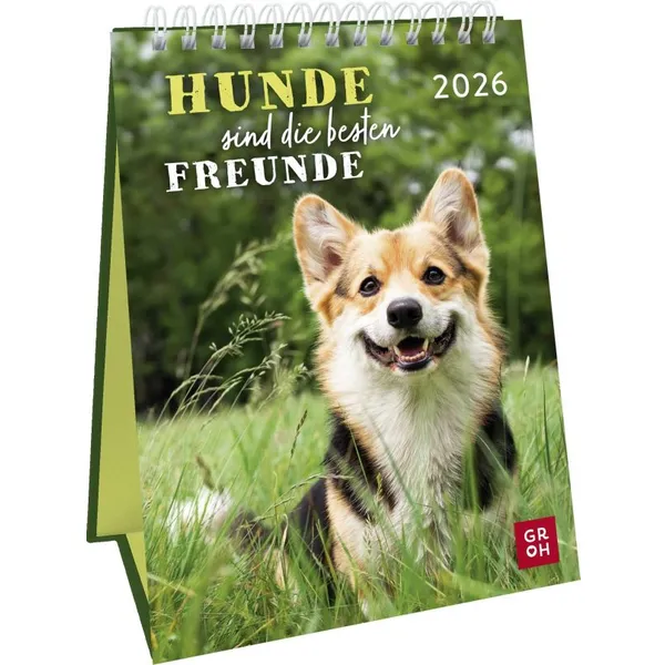 Produktbild des Artikels Hunde sind die besten Freunde 2026 - Wochenkalender (Kalender - Spiralbindung)
