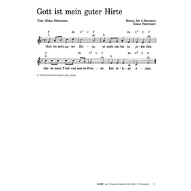 Produktbild des Artikels Gott ist mein guter Hirte (Noten - Download)