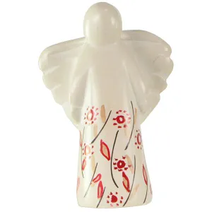 Produktbild des Artikels Speckstein: Engel mit roten Blütenzweigen ()