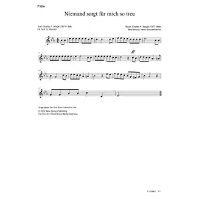 Produktbild des Artikels Niemand sorgt für mich so treu (Flöte) (Noten - Download)