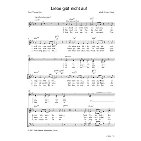Produktbild des Artikels Liebe gibt nicht auf (Noten - Download)