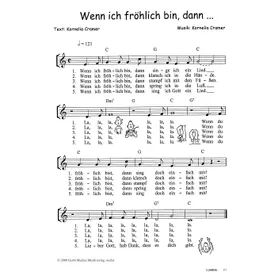 Produktbild des Artikels Wenn ich fröhlich bin, dann singe ich (Noten - Download)