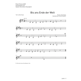 Produktbild des Artikels Bis ans Ende der Welt (Noten - Download)