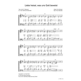 Produktbild des Artikels Liebe heisst, was uns Gott beweist (Noten - Download)