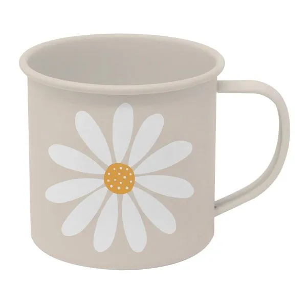 Produktbild des Artikels Emaille-Becher "Happy Flower" ()